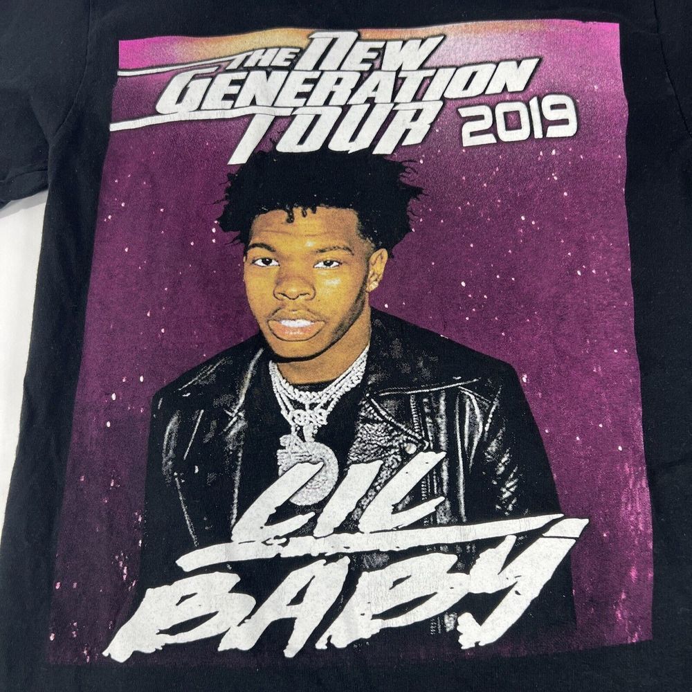 Lil Baby 2019 The New Generation Tour Shirt Black Size Mens Small